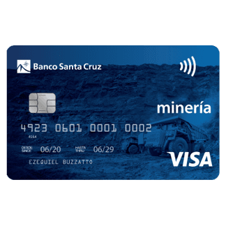 Banco Santa Cruz - Tarjeta Minería